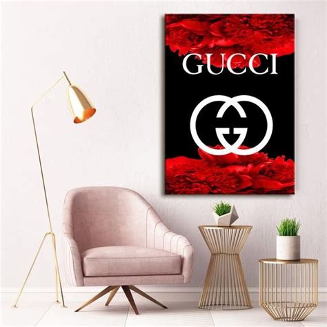 gucci canvas wall art|Gucci wallpaper for bedroom.